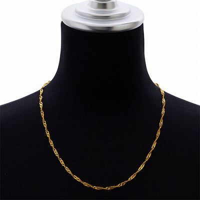 純金 K24 スクリュー ネックレス 約10g 50cm