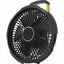 トップランド TOPLAND ポータブル扇風機 タフFAN SF-TF10-BK ブラック