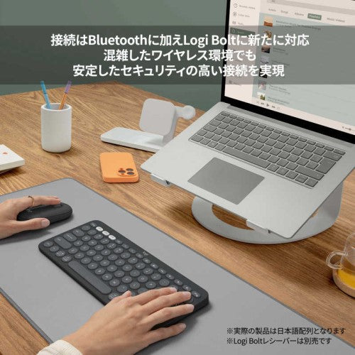 キーボード PEBBLE KEYS 2 グラファイト ロジクール K380sGR