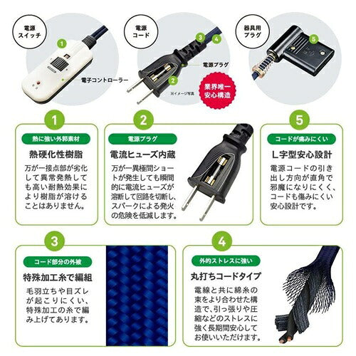 METRO メトロ電気工業 こたつ用取替ヒーター 600W 石英管 MSU-601E(DKB)