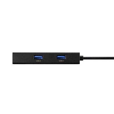Giga対応 Type-A USB 3.2（Gen 1）用 LANアダプター USB Type-A×3ポート付き ブラック バッファロー LUD-U3-AU101BK