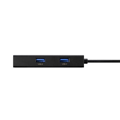 Giga対応 Type-C USB 3.2（Gen 1）用 LANアダプター USB Type-A×3ポート付き ブラック バッファロー LUD-U3-CU101BK
