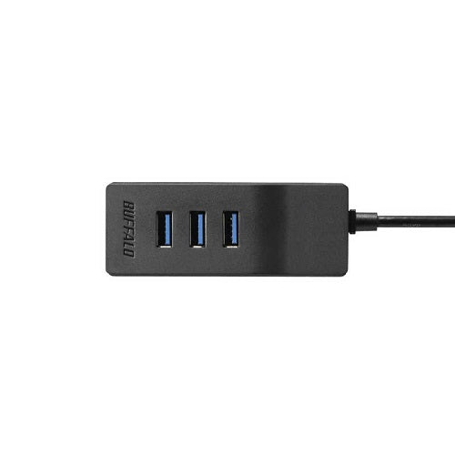 USB 3.2（Gen 1）/3.1（Gen 1）/3.0 Type-Aセルフパワーハブ 上挿し 4ポートタイプ ブラック バッファロー BSH4A110U3BK