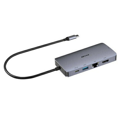 Giga対応 Type-C USB 3.2（Gen 1）用 ドッキングステーション PD対応 HDMI・VGA出力 シルバー バッファロー LUD-U3-CU302SV