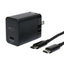 USB PD対応 GaN USB-ACアダプタ 65W Type-Cケーブル付 ナカバヤシ IPA-CS03/BK