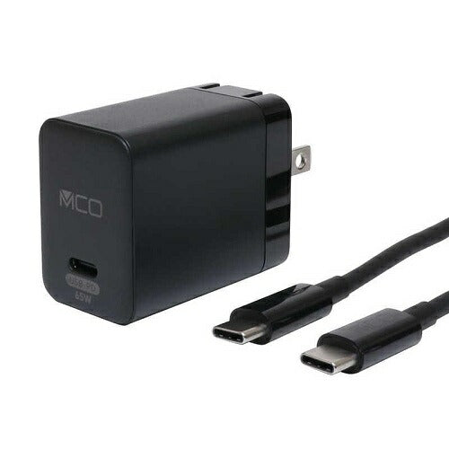 USB PD対応 GaN USB-ACアダプタ 65W Type-Cケーブル付 ナカバヤシ IPA-CS03/BK