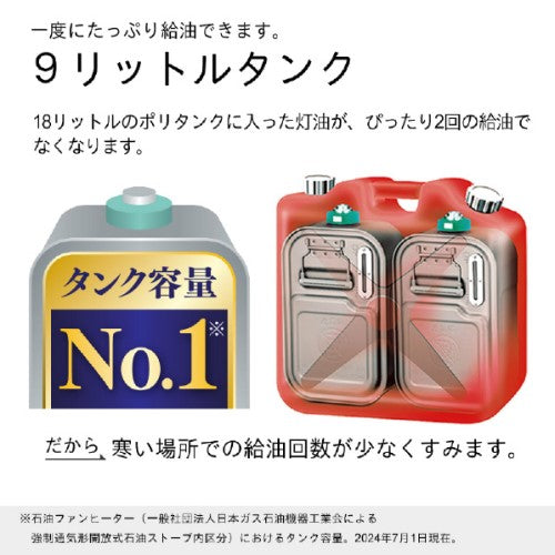 石油ファンヒーター 木造10畳/コンクリート13畳まで 暖房器具 ムーンホワイト ダイニチ FW-3724LS-W