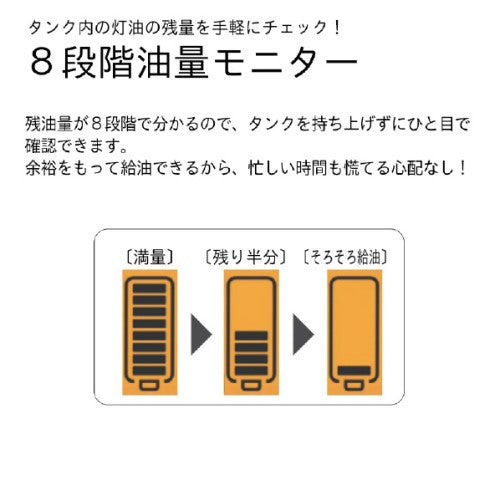 石油ファンヒーター 木造10畳/コンクリート13畳まで 暖房器具 スノーホワイト ダイニチ FW-3724GR-W