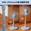 テクノス TEKNOS リビング扇風機 DCモーター KI-360DC(W) ホワイト