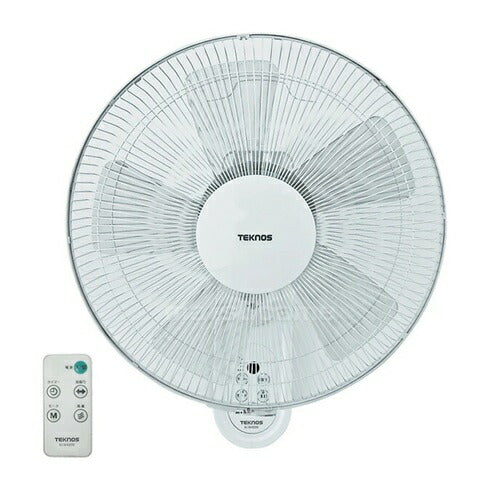 テクノス TEKNOS 壁掛け扇風機 リモコン式 KI-W489R 40cm