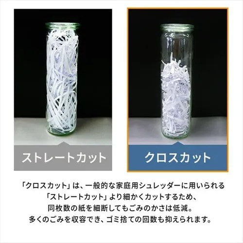 IRIS OHYAMA アイリスオーヤマ 電動シュレッダー OF325C ホワイト A3 クロスカット 60L