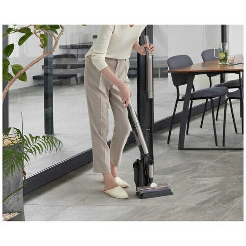 掃除機 コードレス サイクロン 自走式 2in1 置くだけで充電 2way ブラウンメタリック アイリスオーヤマ SCD-160P-T