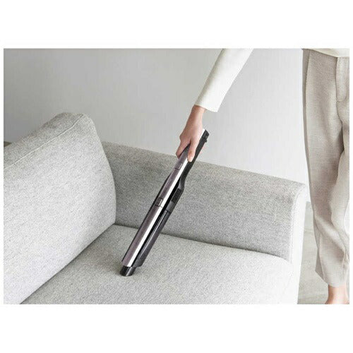 掃除機 コードレス サイクロン 自走式 2in1 置くだけで充電 2way ブラウンメタリック アイリスオーヤマ SCD-160P-T