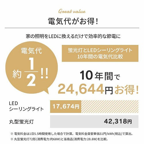 アイリスオーヤマ LEDシーリングライト 6畳 調光調色 CEA-2306DL