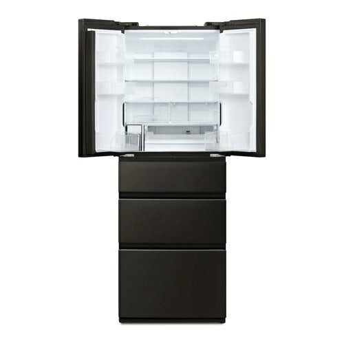 冷蔵庫 428L アイリスオーヤマ 大凍量Lite IRSN-FX43A-H ノーブルグレー 5段冷凍室 フレンチドア 両開き 奥行薄型 62.8cm