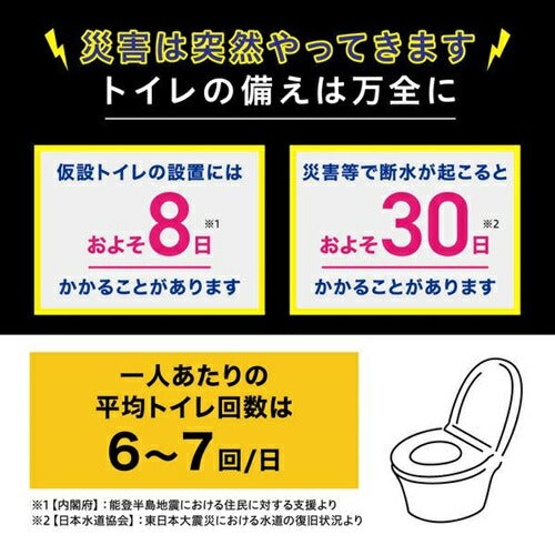 非常用トイレセット 10g 50回分 アイリス BTS10-50