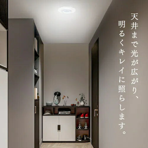 小型シーリングライト 導光板 1000lm 電球色 人感センサー付 アイリスオーヤマ SCL100L-MS-PK