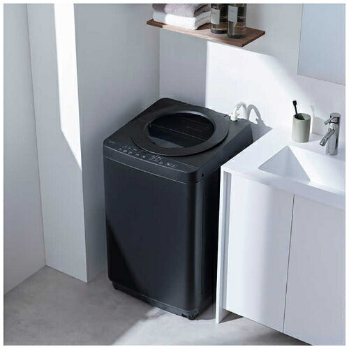 全自動電気洗濯機 OSH fit（オッシュ フィット） 標準洗濯/脱水容量5.0kg ブラック アイリスオーヤマ ITW-50B01-B