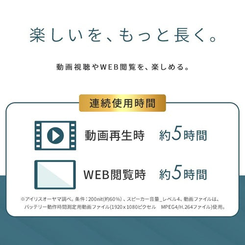 IRIS OHYAMA アイリスオーヤマ 15インチタブレット TM15F1Q74-V1H 128GB グレー