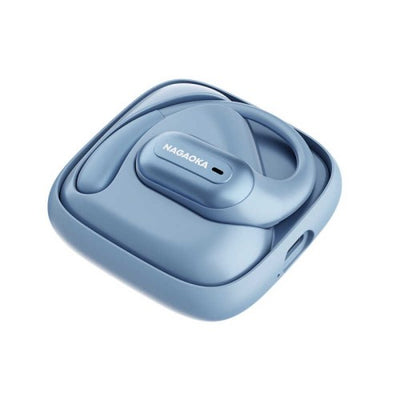 オープンイヤー型ワイヤレスイヤホン ライトブルー ナガオカ NOW10LBL