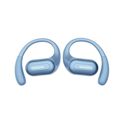 オープンイヤー型ワイヤレスイヤホン ライトブルー ナガオカ NOW10LBL