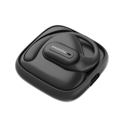 オープンイヤー型ワイヤレスイヤホン マイルドブラック ナガオカ NOW10MBK