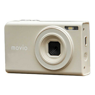 デジカメ デジタルカメラ オートフォーカス搭載 MOVIO ナガオカ MAF500BE ベージュ デジタルズーム 4倍 接写 軽量 92g
