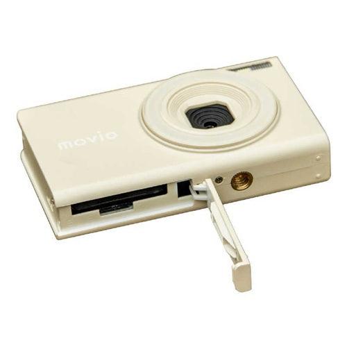デジカメ デジタルカメラ オートフォーカス搭載 MOVIO ナガオカ MAF500BE ベージュ デジタルズーム 4倍 接写 軽量 92g