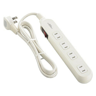 4個口タップ ブレーカー付き 1.5ｍ Lプラグ オーム電機 HS-TB415W22