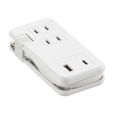 モバイルUSBタップ くるっと収納 15W オーム電機 HS-A3U1C115E-W