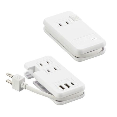 モバイルUSBタップ くるっと収納 PD対応 20W オーム電機 HS-A3U2C120E-W