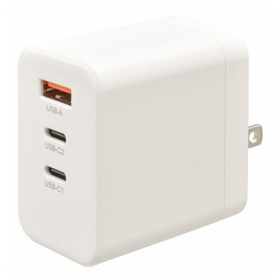 AudioComm AC充電器 PD/QC対応 Type-C/Type-A オーム電機 MAV-AP66W-W