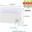 オーム電機 LEDナイトライト NIT－BLA6JK－WL 約幅88×高さ65×奥行26mm