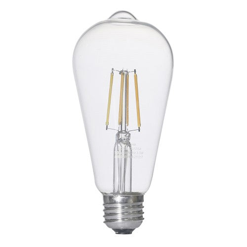 LEDフィラメントタイプレトロ球 E26 40形相当 電球色 オーム LDF3L C6/ST64