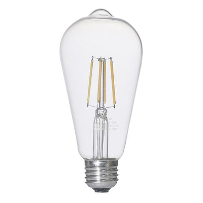 LEDフィラメントタイプレトロ球 E26 40形相当 電球色 オーム LDF3L C6/ST64