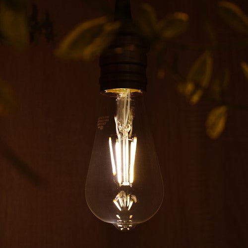 LEDフィラメントタイプレトロ球 E26 40形相当 電球色 オーム LDF3L C6/ST64