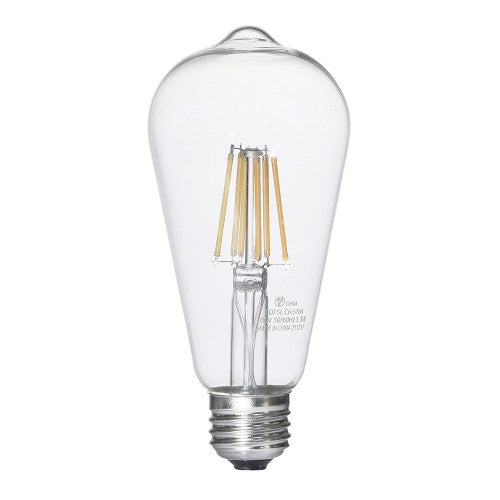 LEDフィラメントタイプレトロ球 E26 60形相当 電球色 オーム LDF5L C6/ST64