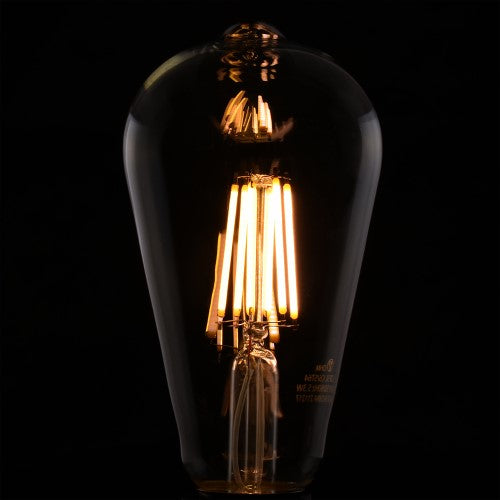 LEDフィラメントタイプレトロ球 E26 60形相当 電球色 オーム LDF5L C6/ST64