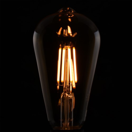 LEDフィラメントタイプレトロ球 E26 40形相当 キャンドル色 オーム LDF3L C6/GST64