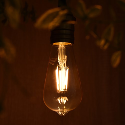 LEDフィラメントタイプレトロ球 E26 40形相当 キャンドル色 オーム LDF3L C6/GST64