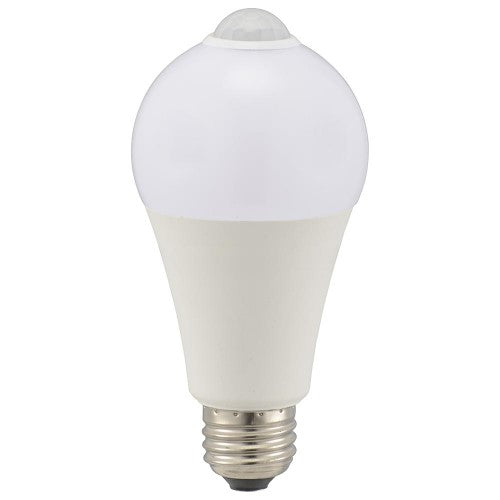LED電球 E26 100形相当 人感明暗センサー付き 昼光色 オーム電機 LDA12D-G R52