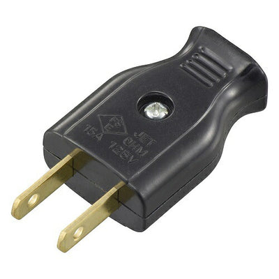 差込みプラグ 黒 補修用 オーム電機 HS-HHP/KP