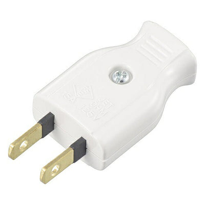 差込みプラグ 絶縁カバー付き 白 補修用 オーム電機 HS-HHP-ZE/WP