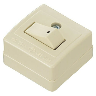 角型タンブラスイッチ 片切 オーム電機 HS-RSWKK/P