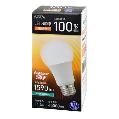 LED電球 E26 100形相当 電球色 オーム電機 LDA11L-G AG59