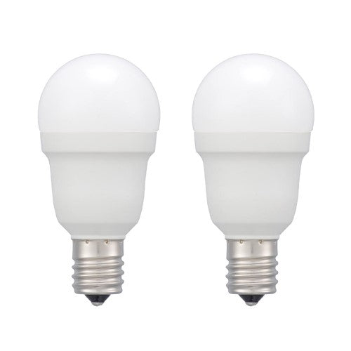 LED電球小形 E17 40形相当 電球色 2個入 オーム電機 LDA4L-G-E17 IS53 2P