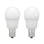 LED電球小形 E17 40形相当 昼光色 2個入 オーム電機 LDA4D-G-E17 IS53 2P