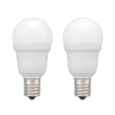 LED電球小形 E17 40形相当 昼光色 2個入 オーム電機 LDA4D-G-E17 IS53 2P