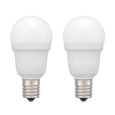 LED電球小形 E17 60形相当 電球色 2個入 オーム電機 LDA6L-G-E17 IS53 2P