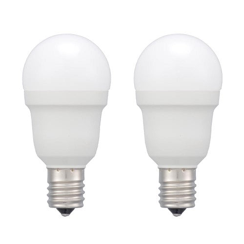 LED電球小形 E17 60形相当 昼光色 2個入 オーム電機 LDA6D-G-E17 IS53 2P